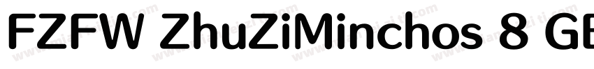 FZFW ZhuZiMinchos 8 GB1 0字体转换